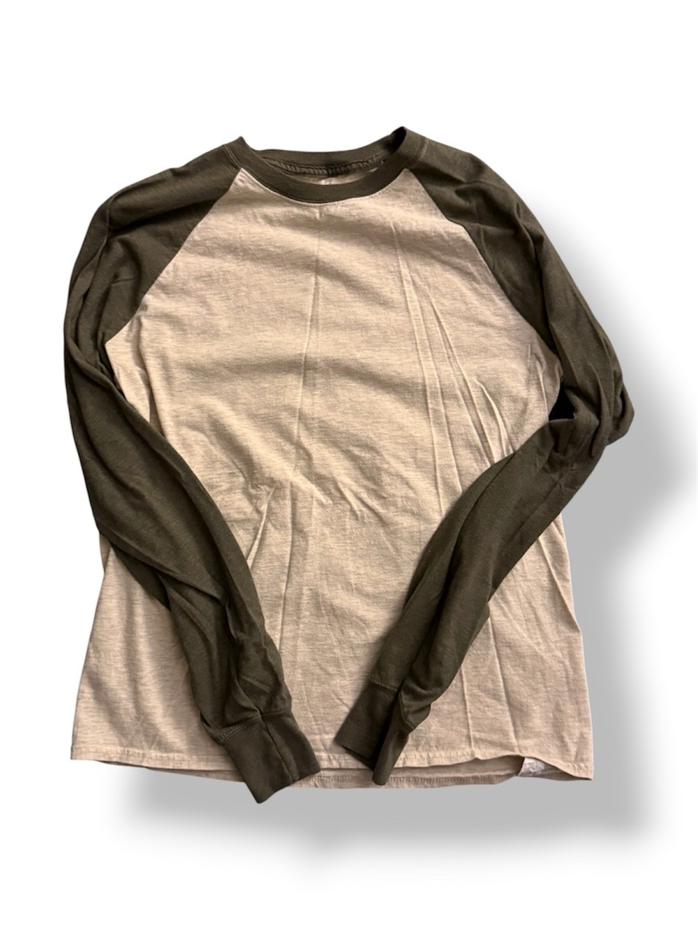 Hanes X-Temp Men’s Medium Long Sleeve Raglan Baseball Shirt